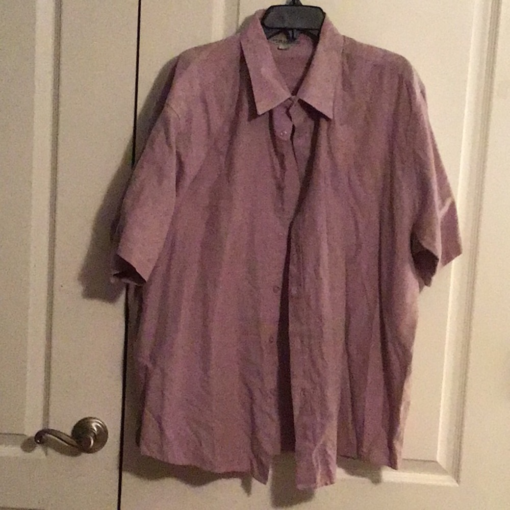 Haband short sleeved button down casual shirt size 2X